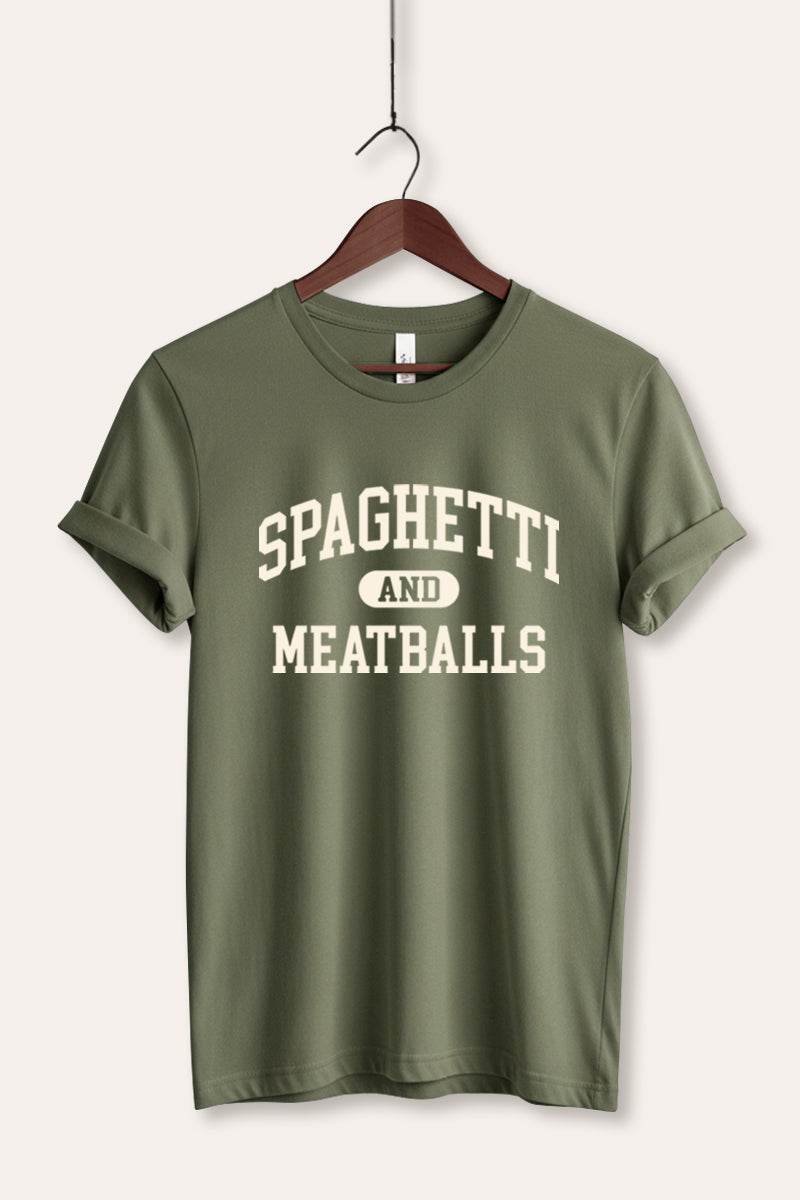 spaghetti & meatballs graphic bella+canvas® tee