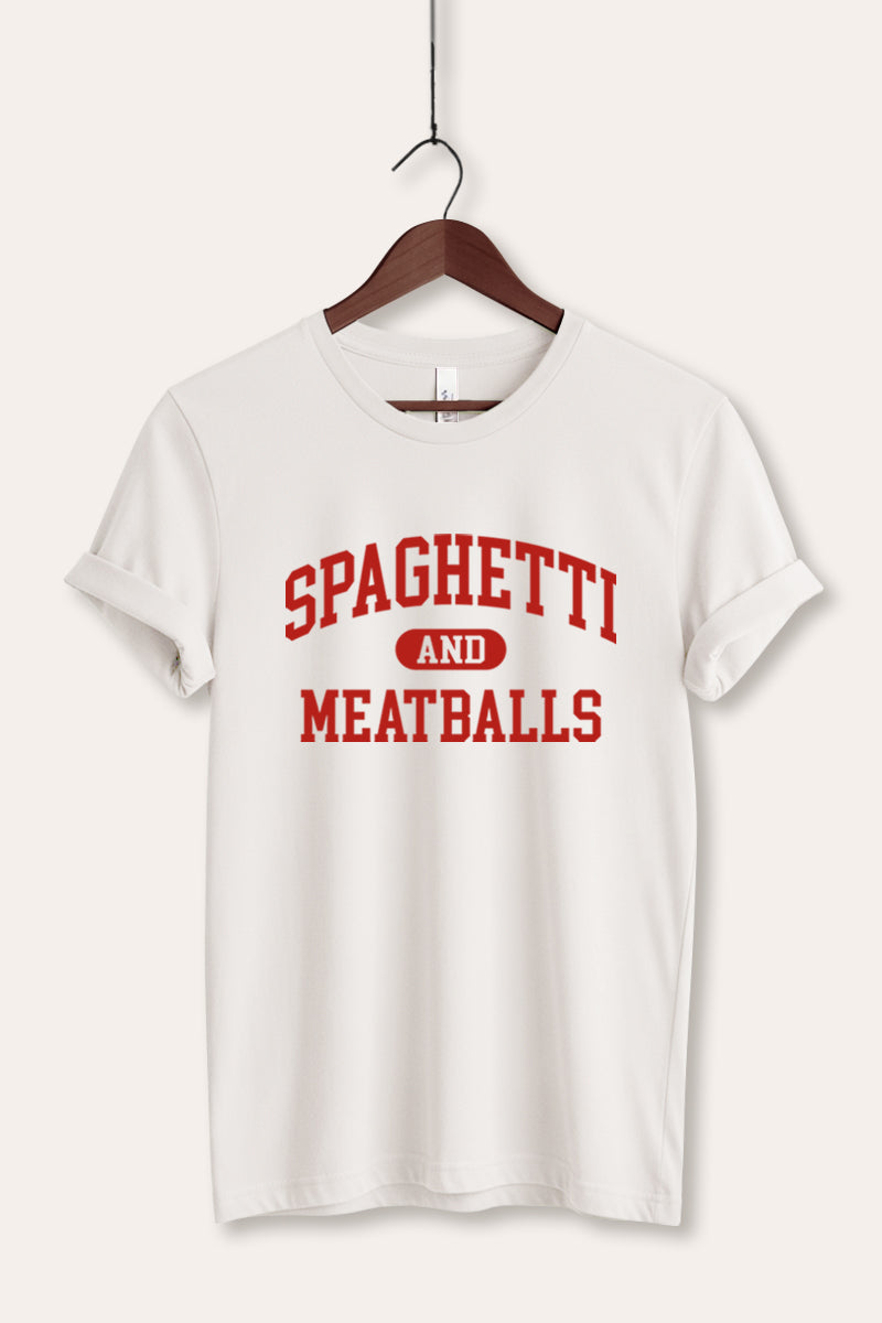 spaghetti & meatballs graphic bella+canvas® tee