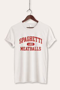 spaghetti & meatballs graphic bella+canvas® tee