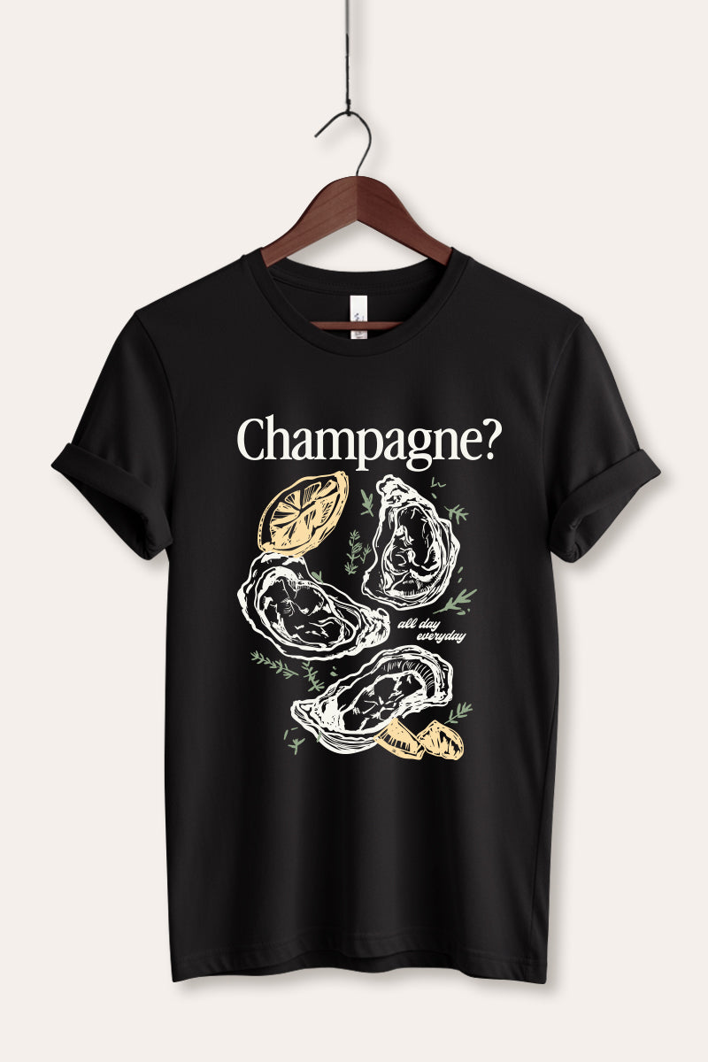 "champagne" oyster graphic bella+canvas® tee
