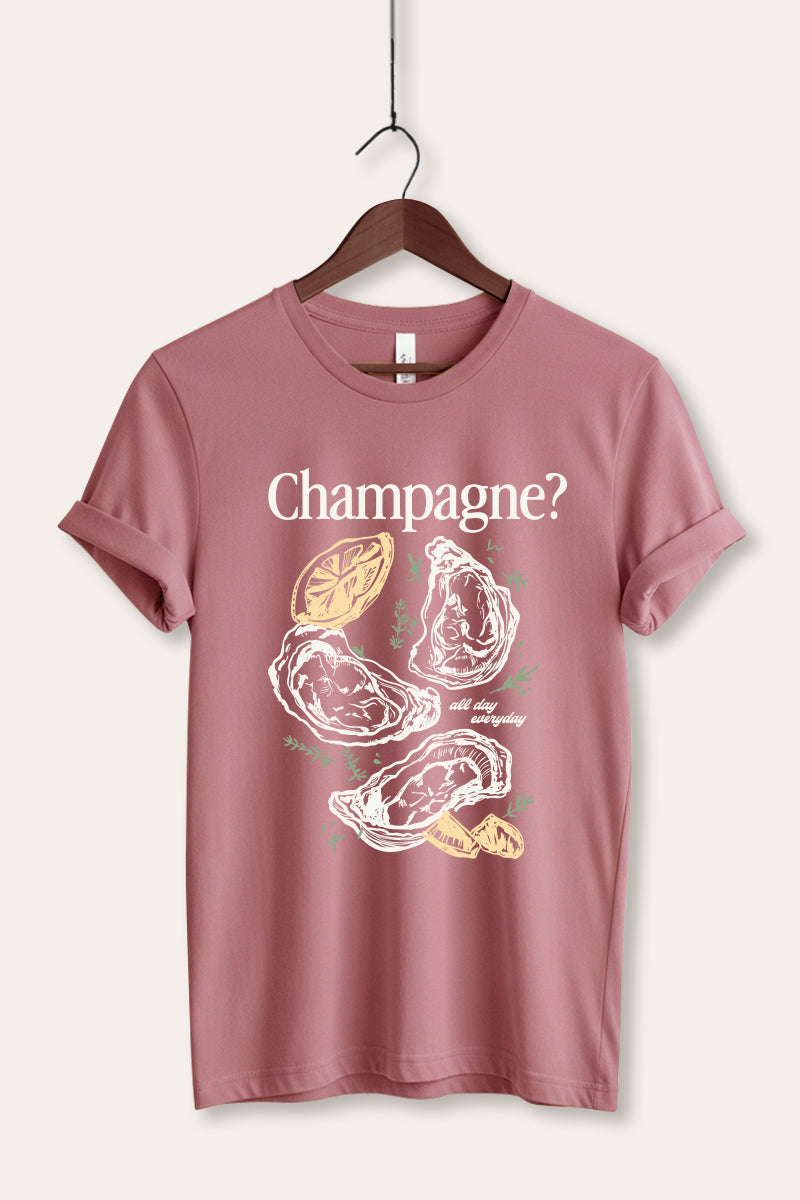 "champagne" oyster graphic bella+canvas® tee
