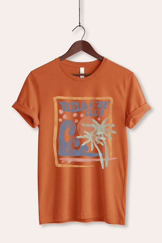 "beach club" graphic bella+canvas® tee
