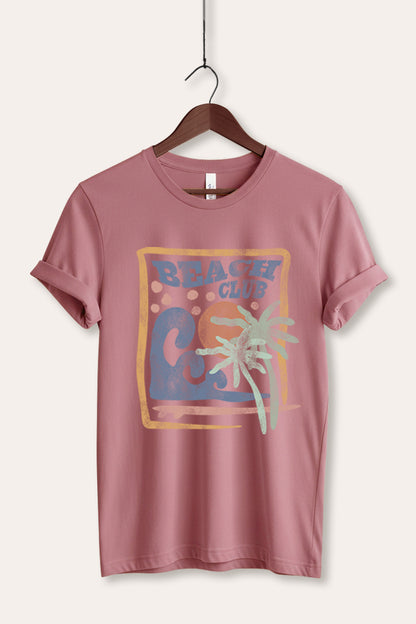 Beach Club Coastal Graphic Women's Jersey Tee