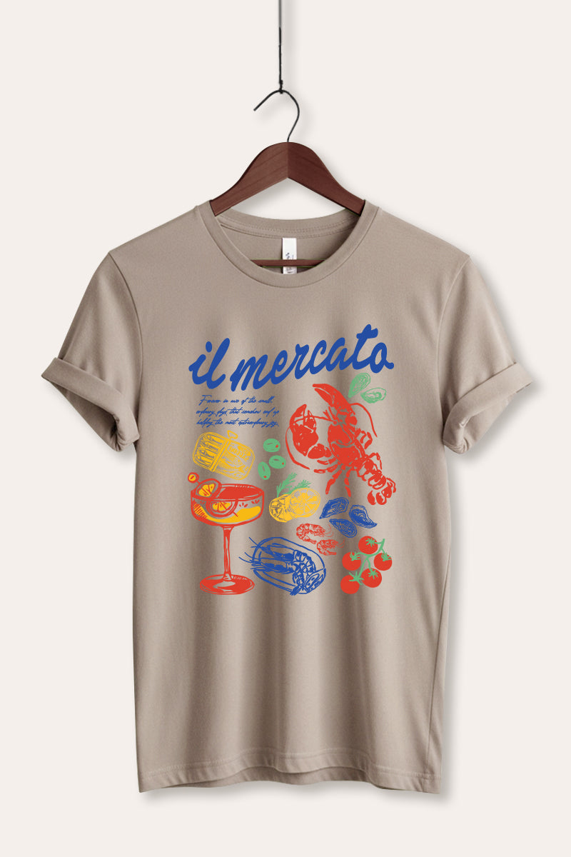 "il mercato market" graphic bella+canvas® tee