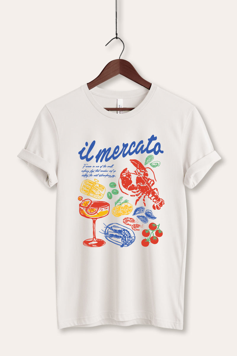 "il mercato market" graphic bella+canvas® tee