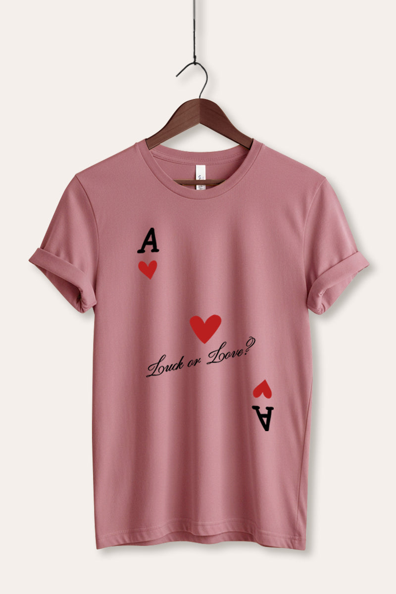 Ace Of Hearts Graphic Women's Jersey Tee