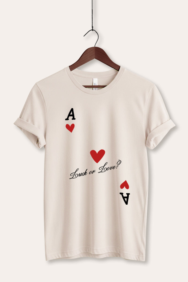 Ace Of Hearts Graphic Women's Jersey Tee