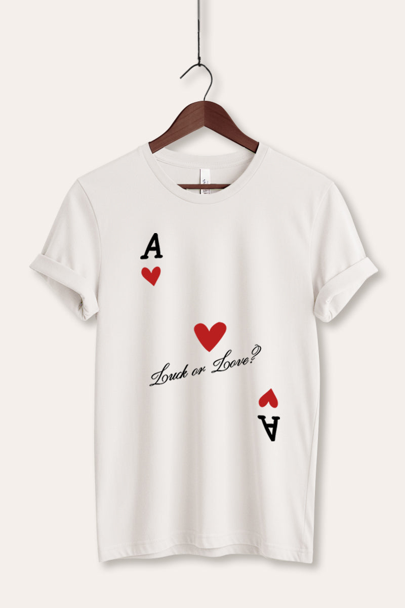 Ace Of Hearts Graphic Women's Jersey Tee