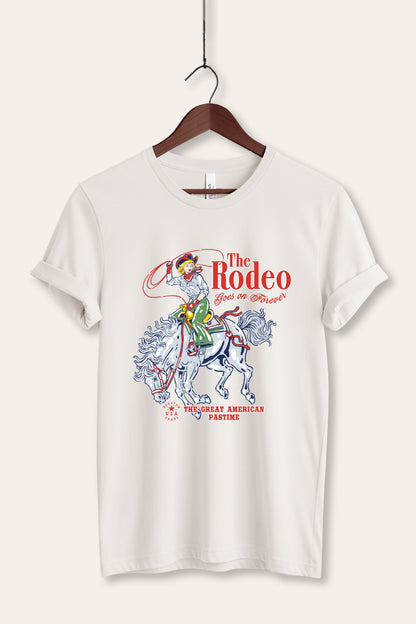 The Rodeo American Pastime Graphic Women's Jersey Tee