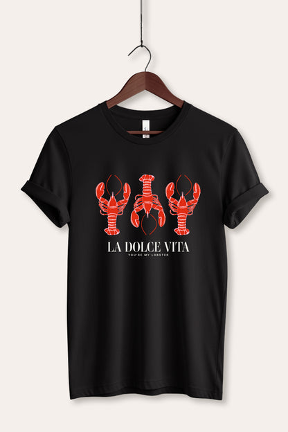 The Sweet Life Coastal Lobster Graphic Women's Jersey Tee