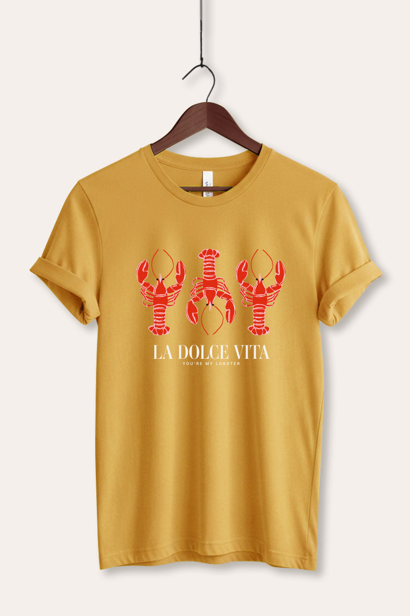 The Sweet Life Coastal Lobster Graphic Women's Jersey Tee