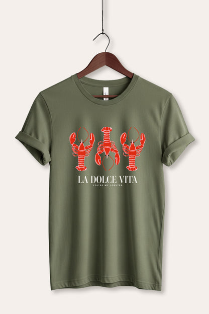 The Sweet Life Coastal Lobster Graphic Women's Jersey Tee