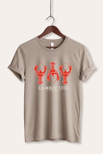 The Sweet Life Coastal Lobster Graphic Women's Jersey Tee