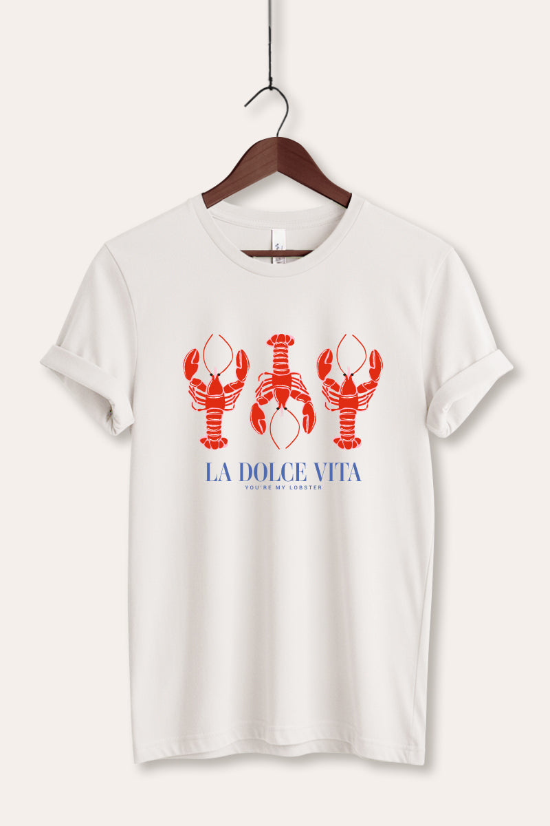 The Sweet Life Coastal Lobster Graphic Women's Jersey Tee