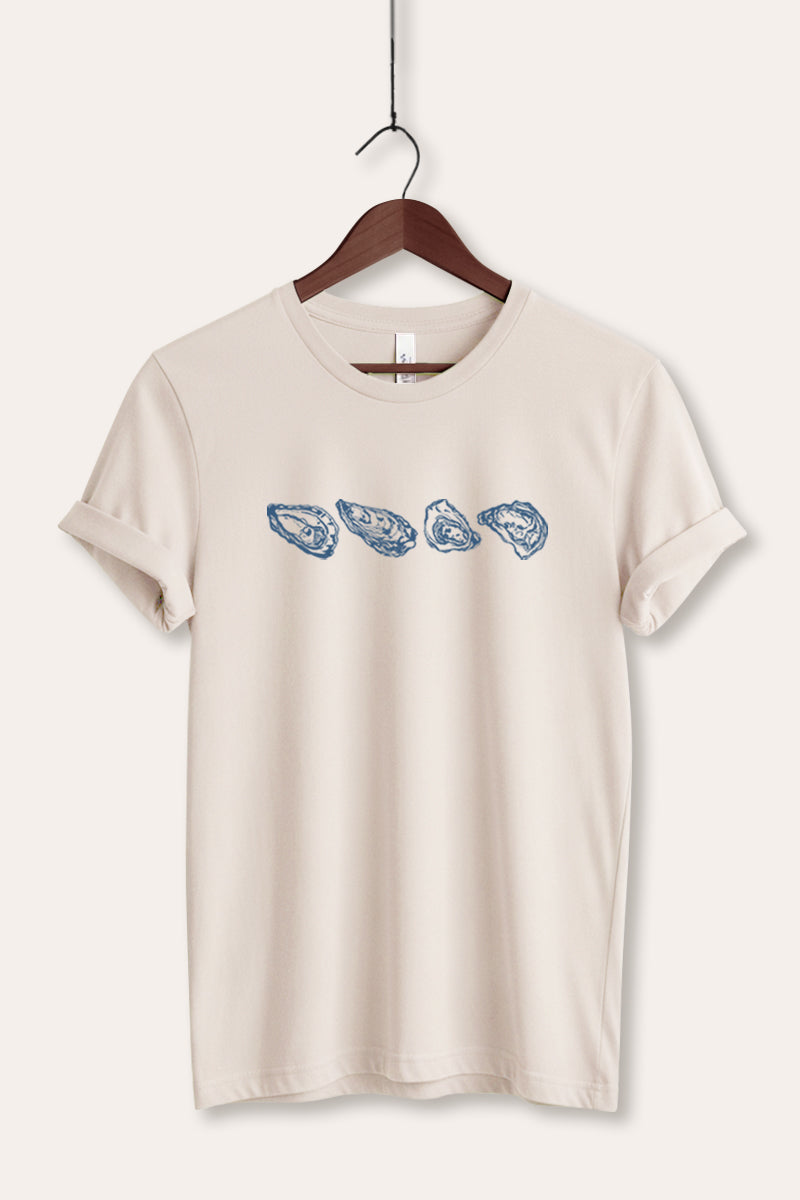 Oyster Coastal Graphic Women's Jersey Tee