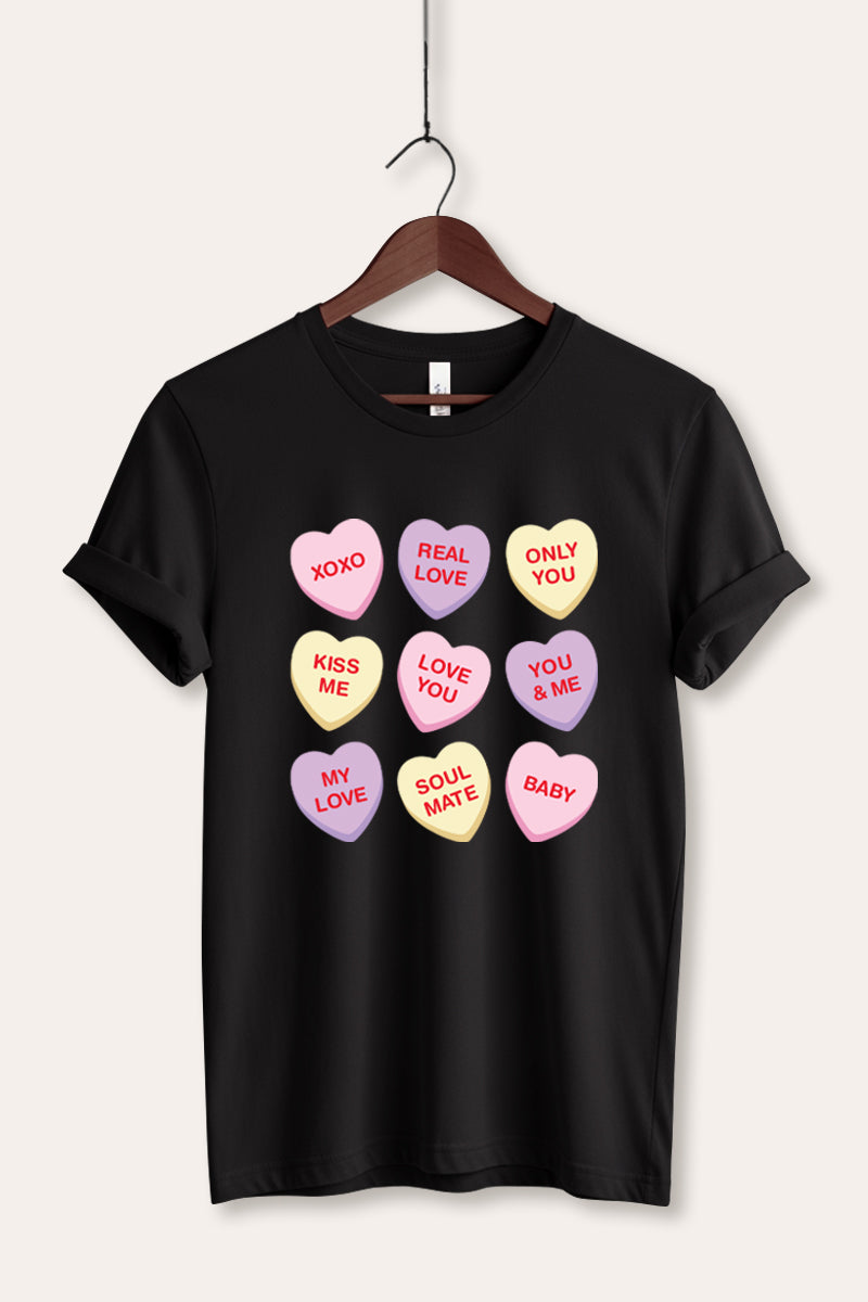 sweetheart candy graphic bella+canvas® tee