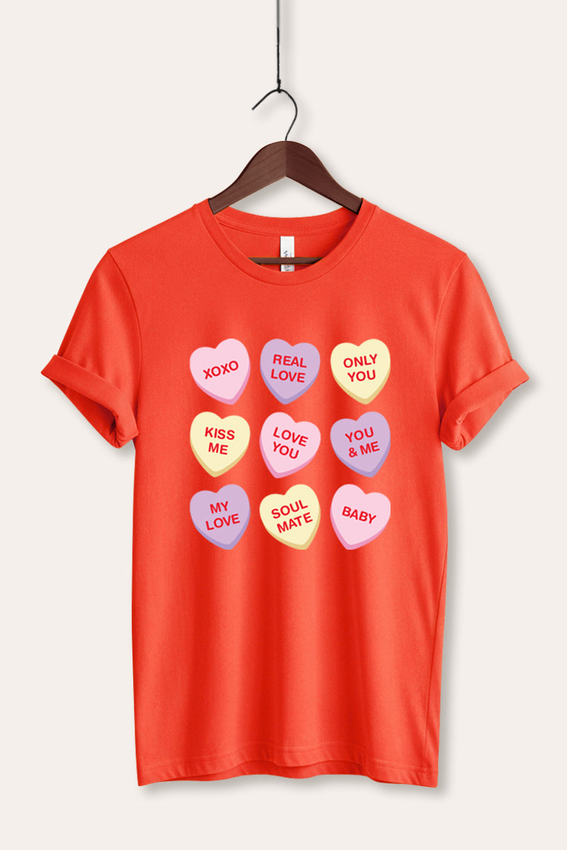 sweetheart candy graphic bella+canvas® tee