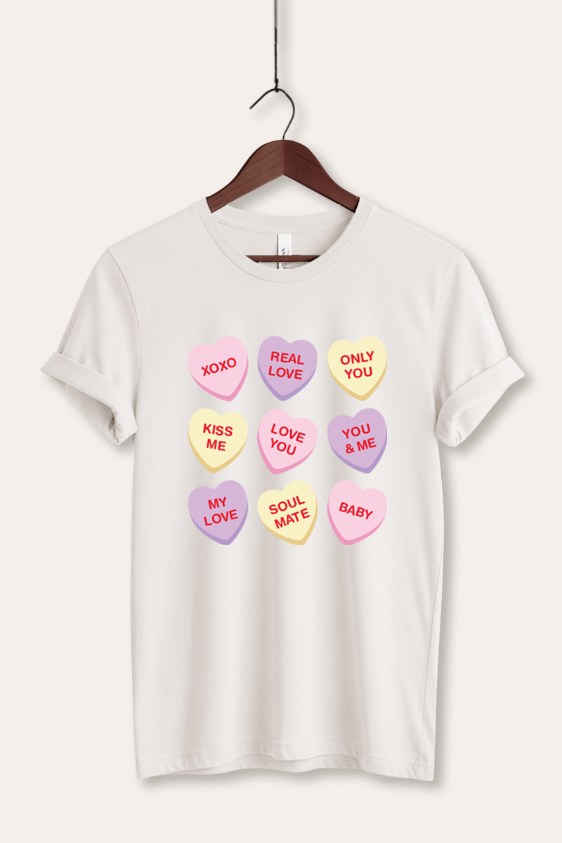 sweetheart candy graphic bella+canvas® tee