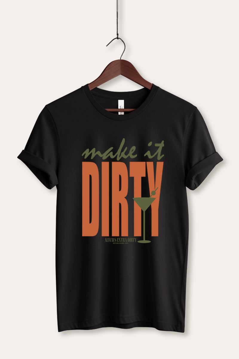 Make It Dirty Martini Graphic Women's Jersey Tee