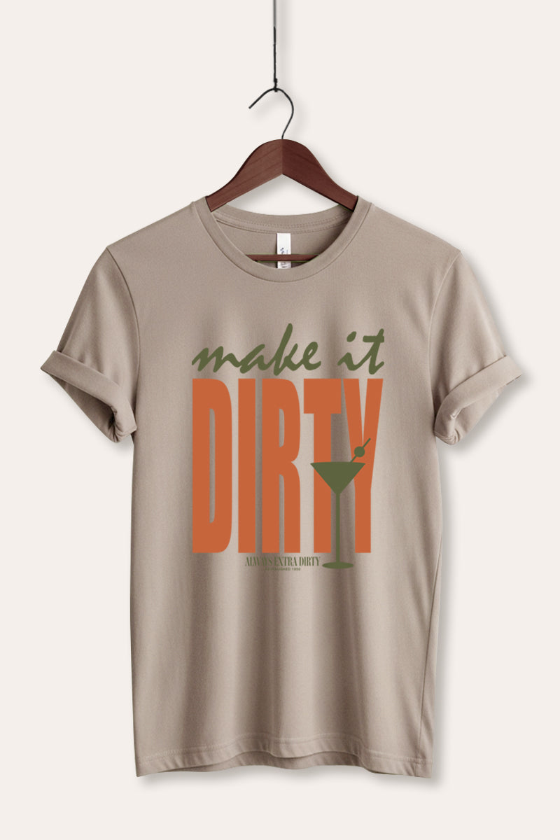 Make It Dirty Martini Graphic Women's Jersey Tee