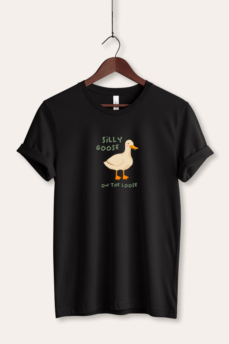 Silly Goose Pastel Graphic Women's Jersey Tee