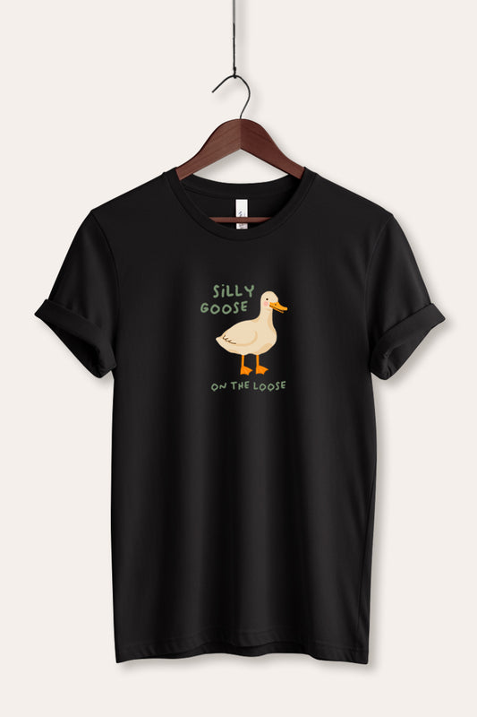 Silly Goose Pastel Graphic Women's Jersey Tee