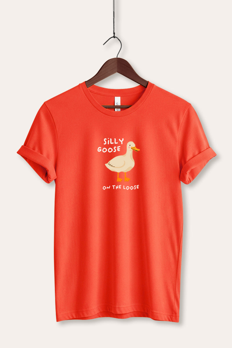 Silly Goose Pastel Graphic Women's Jersey Tee