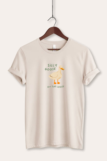 Silly Goose Pastel Graphic Women's Jersey Tee