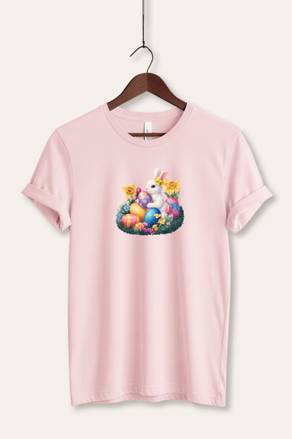 Easter Rabbit Egg Graphic Women's Jersey Tee