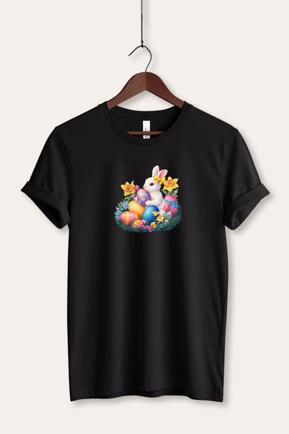 Easter Rabbit Egg Graphic Women's Jersey Tee