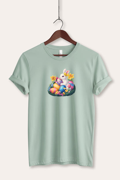 Easter Rabbit Egg Graphic Women's Jersey Tee