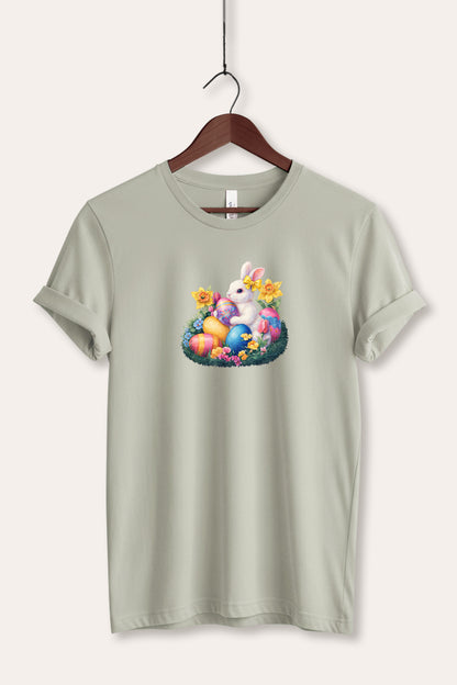Easter Rabbit Egg Graphic Women's Jersey Tee