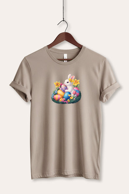 Easter Rabbit Egg Graphic Women's Jersey Tee