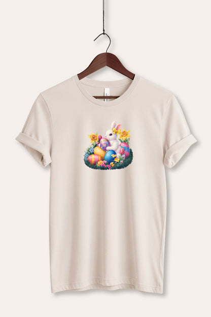 Easter Rabbit Egg Graphic Women's Jersey Tee