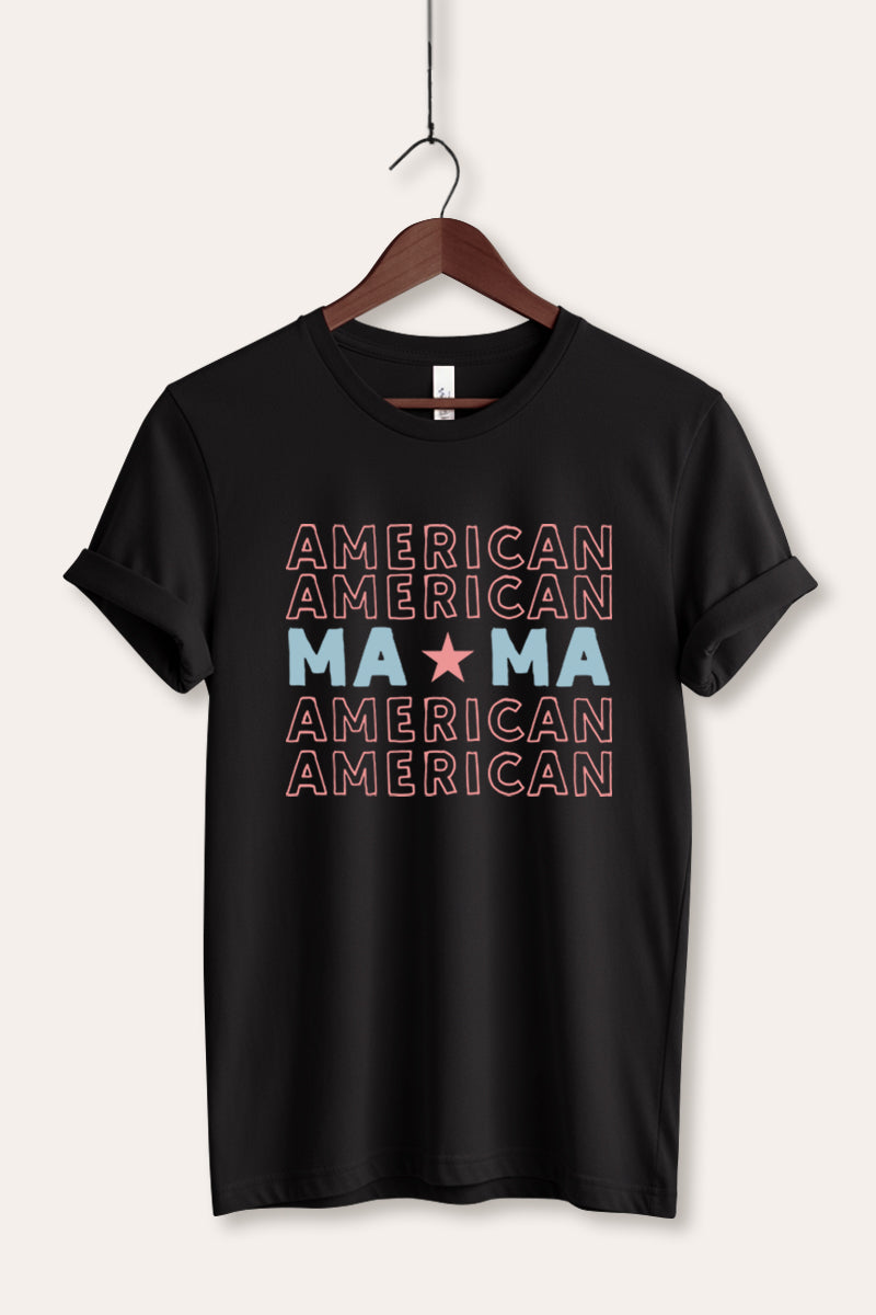 American MAMA Graphic Women's Jersey Tee
