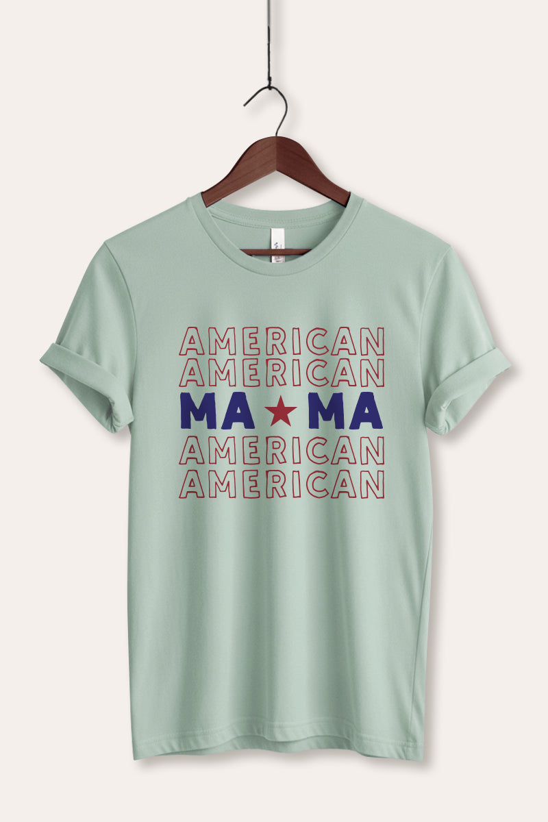 American MAMA Graphic Women's Jersey Tee