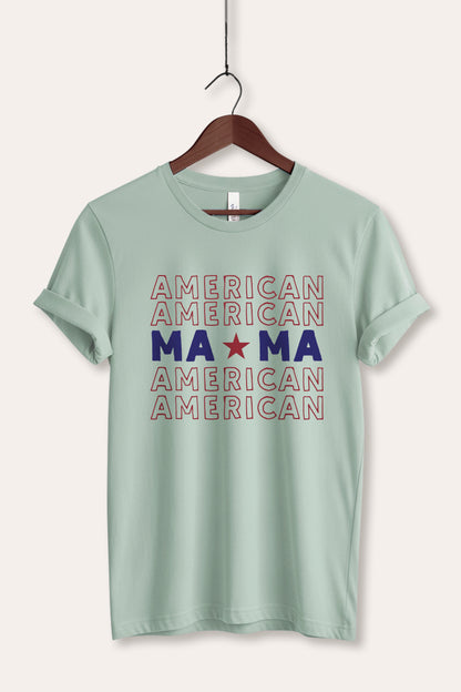 American MAMA Graphic Women's Jersey Tee