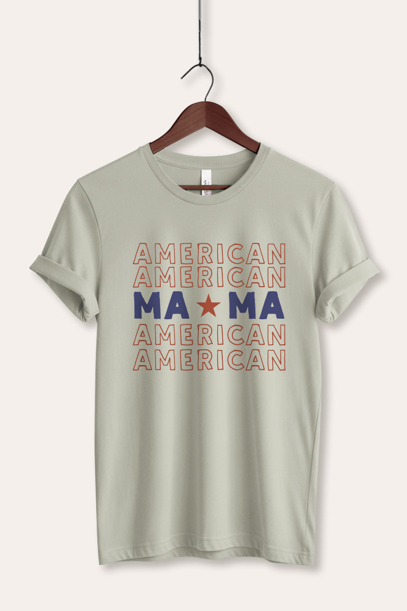 American MAMA Graphic Women's Jersey Tee