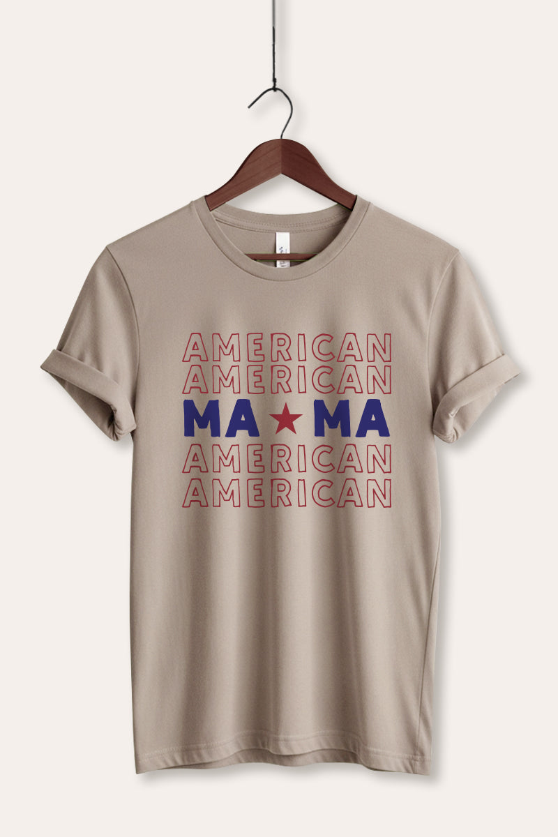 American MAMA Graphic Women's Jersey Tee