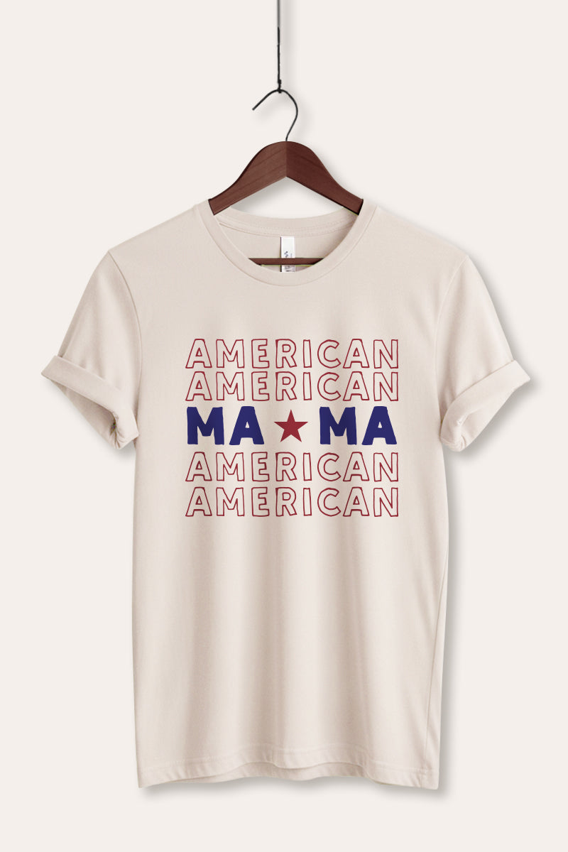 American MAMA Graphic Women's Jersey Tee