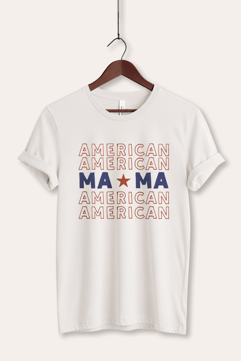 American MAMA Graphic Women's Jersey Tee