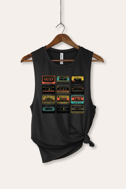 Vintage Cassette Tapes Graphic Women's Jersey Tank Top