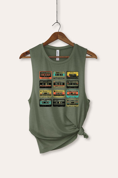 Vintage Cassette Tapes Graphic Women's Jersey Tank Top