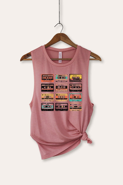 Vintage Cassette Tapes Graphic Women's Jersey Tank Top