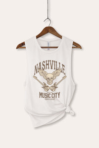 nashville music city bella+canvas® graphic tank top