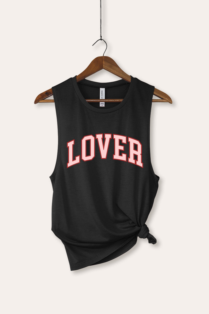 Lover Collegiate Graphic Women's Jersey Tank Top