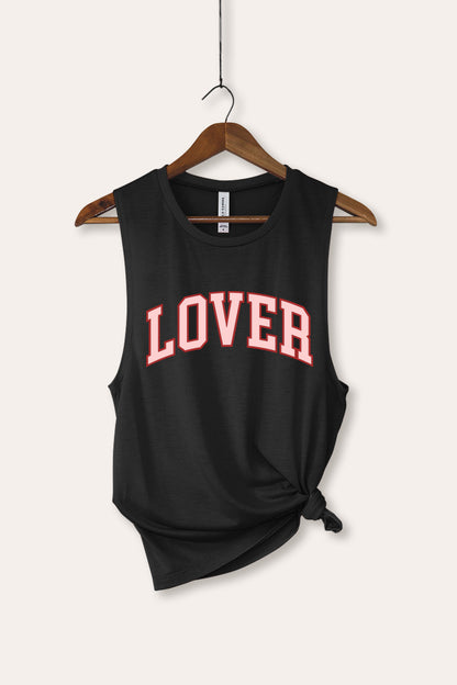 Lover Collegiate Graphic Women's Jersey Tank Top