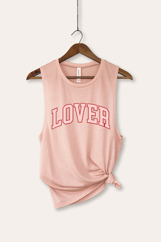 Lover Collegiate Graphic Women's Jersey Tank Top