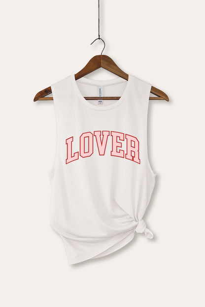 Lover Collegiate Graphic Women's Jersey Tank Top