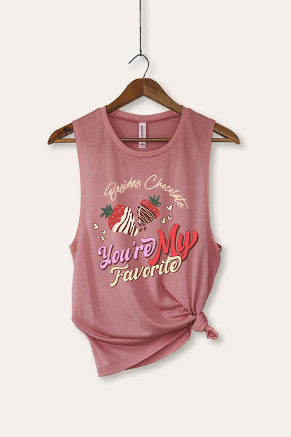 You're My Favorite Graphic Women's Jersey Tank Top